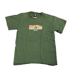 HUF Forest Green Tee with Vibrant Graphic